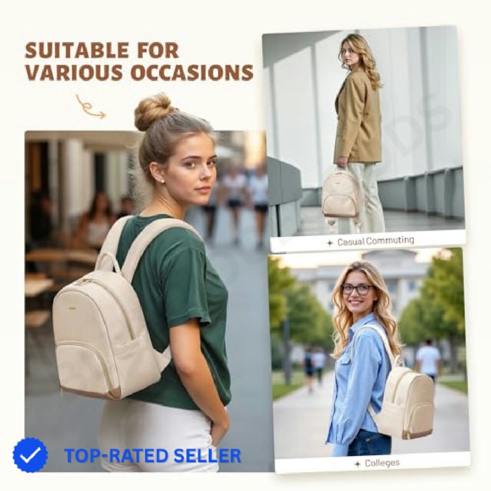 Stylish Mini Backpack Lightweight Daypack Waterpr… - image 6